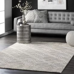 NuLOOM Taytum Handmade Wool Diamond Trellis Area Rug