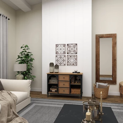 Rustic Metal Ornamental Wall Decor Set Of 4 Brown - Olivia & May 5 Rustic Metal Ornamental Wall Decor Set Of 4 Brown - Olivia & May - Image 3