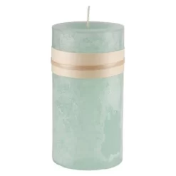 Northlight 6" Aqua Green Traditional Cylindrical Pillar Candle