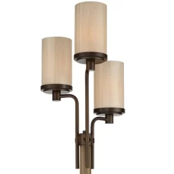 Franklin Iron Works Astoria Rustic Farmhouse Floor Lamp 71" Tall Bronze Faux Wood 3 Light Tree Tea Alabaster Glass For Living Room Bedroom Office Home -Online Home Decoration GUEST dc64191c 2ff6 438b 8eae 9eaa4f84e866