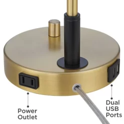 Possini Euro Design Possini Euro Kinzie Desk Lamp With Power Outlet And USB Ports Warm Gold 13 Possini Euro Design Possini Euro Kinzie Desk Lamp With Power Outlet And USB Ports Warm Gold -Online Home Decoration GUEST de125004 4233 44e0 b4d3 df799277fd24