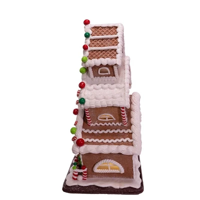 Kurt Adler 13" Gingerbread Cookie 3-Layered LED House 5 Kurt Adler 13" Gingerbread Cookie 3-Layered LED House - Image 3