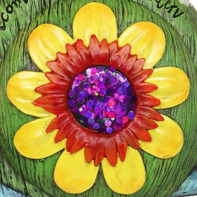 8.27" Resin Garden Snail Green/Blue/Yellow - Exhart 4 8.27" Resin Garden Snail Green/Blue/Yellow - Exhart - Image 2