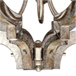 Possini Euro Design Ornament Aged Silver Gold Bronze Chandelier 23 1/4" Wide Industrial 6-Light Fixture For Dining Room Foyer Kitchen Island Entryway -Online Home Decoration GUEST e05eea9c faa8 4fff bc6f 1d3c22ead737