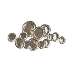 17" X 39" Aluminum Plate Wall Decor With Uneven Edges - Olivia & May