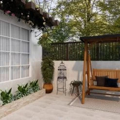 47" Iron Vintage Birdcage Black - Olivia & May -Online Home Decoration GUEST e49d2bf0 b8aa 4f9f bae2 fe3b4f6bddd1