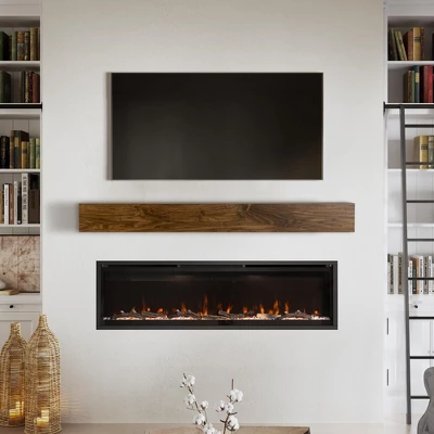 Modern Ember Boone Wood Fireplace Mantel Shelf With Tall Boxed Design 5 Modern Ember Boone Wood Fireplace Mantel Shelf With Tall Boxed Design - Image 3