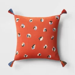 Abstract Dots Embroidered Cotton Square Throw Pillow - Room Essentials™ -Online Home Decoration GUEST e547e9f9 180b 42a6 b319 0972324e64cb