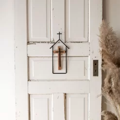 Cross & Steeple Wall Art Metal & Wood - Foreside Home & Garden