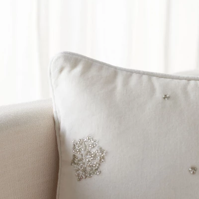 Falling Snow Pillow - Safavieh 5 Falling Snow Pillow - Safavieh - Image 3