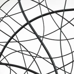 LuxenHome Large Black Abstract Square Metal Wall Decor -Online Home Decoration GUEST e9487b9e 9943 4010 a25e 5e35686316a2