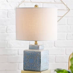 22" Ceramic/Metal Catherine Ginger Jar Table Lamp (Includes LED Light Bulb) Blue - JONATHAN Y -Online Home Decoration GUEST e9850285 a174 4e7b bf39 05995862bad6