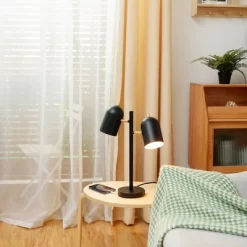 18" 2-Light Carter Table Lamp Matte Brass/Black - Globe Electric -Online Home Decoration GUEST eab293c5 c5d7 4dea 9fd7 fc8e36ef7994