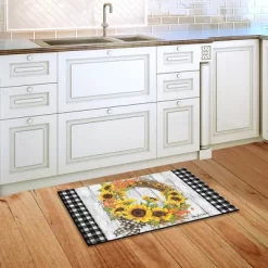 Briarwood Lane Sunflower Fall Wreath Welcome Doormat Autumn Floral Indoor Outdoor 30" X 18" -Online Home Decoration GUEST ec0451d5 2cfa 473e 8075 d60679d30a7b