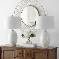 Vemeli Table Lamp (Set Of 2) - Cream - Safavieh