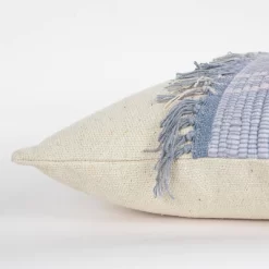 18"x18" Polyester Filled Color Blocked Square Throw Pillow Blue - Rizzy Home -Online Home Decoration GUEST efcdc1ea 107a 44ad 8111 39681bf94227