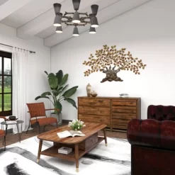 Traditional Metal Tree Indoor Outdoor Wall Decor With Leaves Brown - Olivia & May 32 Traditional Metal Tree Indoor Outdoor Wall Decor With Leaves Brown - Olivia & May -Online Home Decoration GUEST efe7e2fb 7a75 4ee2 81e6 2b777e307cea