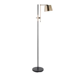 63-72" Metric Floor Lamp Black/Antique Brass - LumiSource -Online Home Decoration GUEST f1562323 db64 45c4 9381 f343fb521276