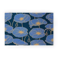 Emanuela Carratoni Moody Blue Garden Welcome Mat - Deny Designs -Online Home Decoration GUEST f182eb19 2c8c 450c bc24 7dadf36fab56