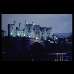 Northlight LED Lighted Conwy Castle In Wales Scene Canvas Wall Art 15.75" X 23.5"