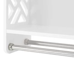 Coventry Bath Shelf With Two Towel Rods White - Alaterre Furniture -Online Home Decoration GUEST f27061b3 0e1a 4140 ac5c 10d0ee1c132c