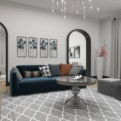 Metal Floral Wall Decor With Black Frame Set Of 2 Gray - Olivia & May -Online Home Decoration GUEST f3844f56 988e 47ee beb3 1414e44ca66a