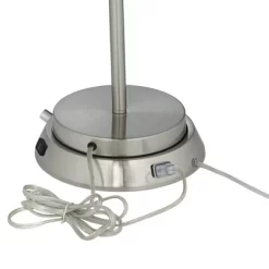 360 Lighting Reiner Modern Accent Table Lamp 23" High Blue Green Glass Nickel With USB And AC Power Outlet In Base Off White Drum Shade For Home Desk 10 360 Lighting Reiner Modern Accent Table Lamp 23" High Blue Green Glass Nickel With USB And AC Power Outlet In Base Off White Drum Shade For Home Desk -Online Home Decoration GUEST f485576e a842 4878 9a51 a5ea7ce04759