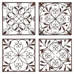 Rustic Metal Ornamental Wall Decor Set Of 4 Brown - Olivia & May 28 Rustic Metal Ornamental Wall Decor Set Of 4 Brown - Olivia & May -Online Home Decoration GUEST f57c2ede 31b4 4538 98a7 41a8debc5448