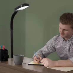 Adjustable Floor Lamp - 6ft Full Spectrum Natural Sunlight Lamp With Bendable Neck - Reading, Crafts, Esthetician Floor Light By Lavish Home (Black) -Online Home Decoration GUEST f6812ec4 b08d 4682 a689 8c20e482ecdd