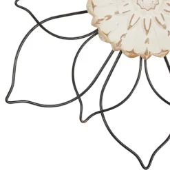 Set Of 2 Metal Floral Wall Decors Black - Olivia & May -Online Home Decoration GUEST f6aba4d3 4880 4901 8125 f07754771c2f