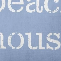 18"x18" 'Beach House' Square Throw Pillow Blue - E By Design