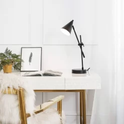 18" Leah Desk Lamp With Adjustable Height Swing Arm - Globe Electric -Online Home Decoration GUEST f83c815d 589d 4020 8e26 ea060b6ae1b9