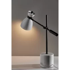 Sadie Desk Lamp White - Adesso -Online Home Decoration GUEST f8cf0f70 b1f2 463f a3c3 48cf7cf3a504