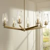 Possini Euro Design Byzantium Warm Gold Chandelier 35" Wide Modern Clear Glass Shade 8-Light Fixture For Dining Room Foyer Kitchen Island Entryway -Online Home Decoration GUEST f9c8f303 dd50 49ff ac69 56108895c445
