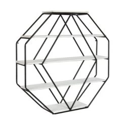 Wall Shelf Octagon Shaped - Kate & Laurel All Things Decor -Online Home Decoration GUEST fba90a16 6a94 4a16 823e b769d637e7cf