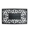 Northlight Black Scroll "Welcome" Door Mat 18" X 30"