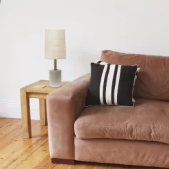 Concrete Table Lamp With Linen Shade Antique Brass - Lalia Home -Online Home Decoration GUEST fdf6f533 3e76 43df ad32 a1205f8f594e