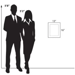 Azar Displays Floating Acrylic Wall Frame With Silver Stand Off Caps: 9" X 12" Graphic Size, Overall Frame Size: 13" X 16" -Online Home Decoration GUEST fe51e5c3 0045 4808 9a20 5a7ac1e0ced8